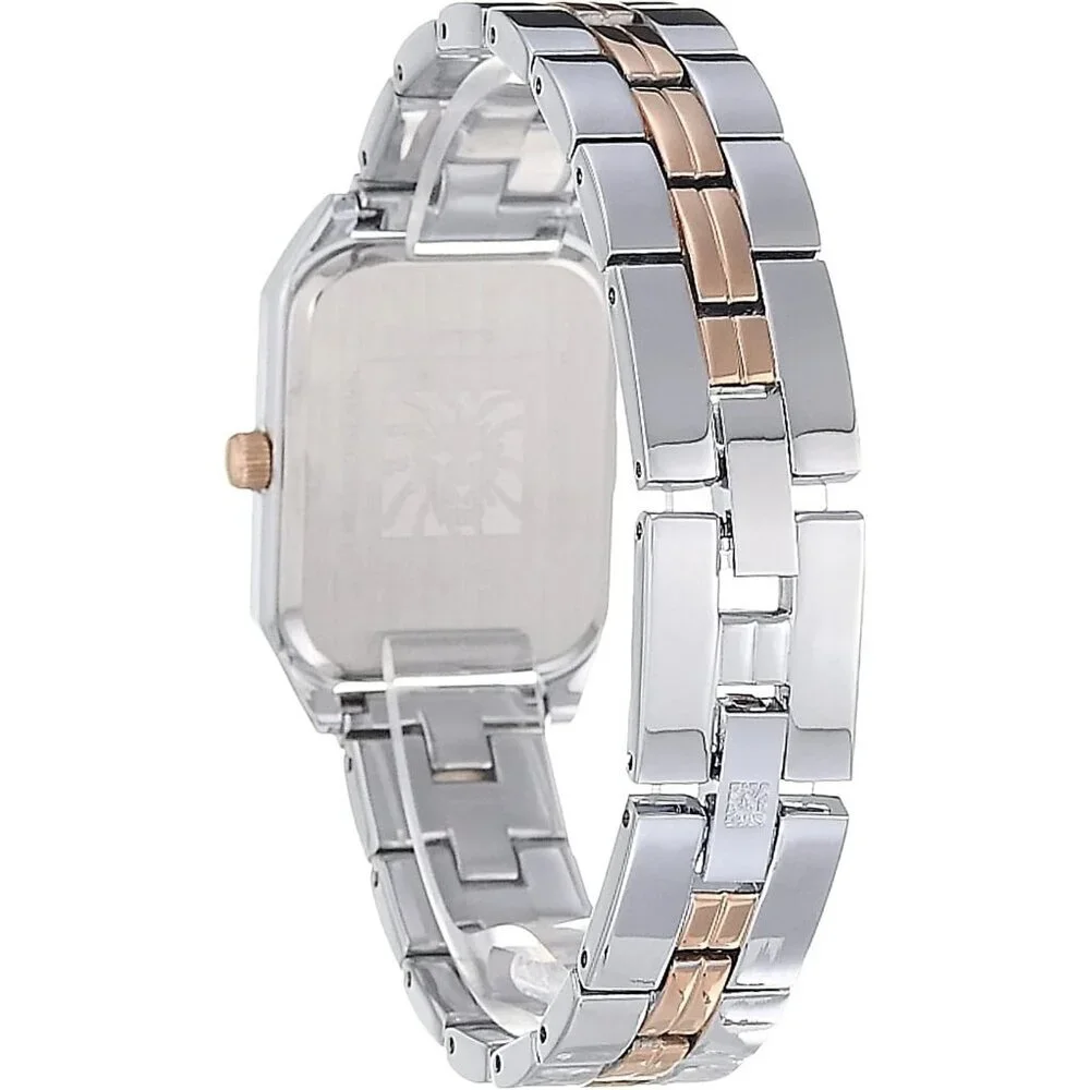 Women's Rose Gold Silver Stainless Steel Water Resistant Bracelet Watch